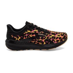 Brooks Launch 9 Wild Women's Size 6.5 Running Shoes Cheetah Citrus/Coral/Black